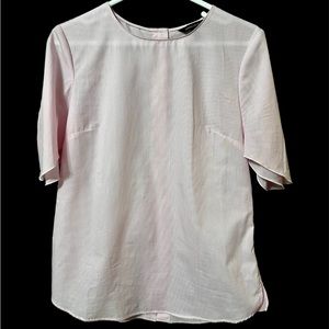 Banana Republic pink striped short sleeve top